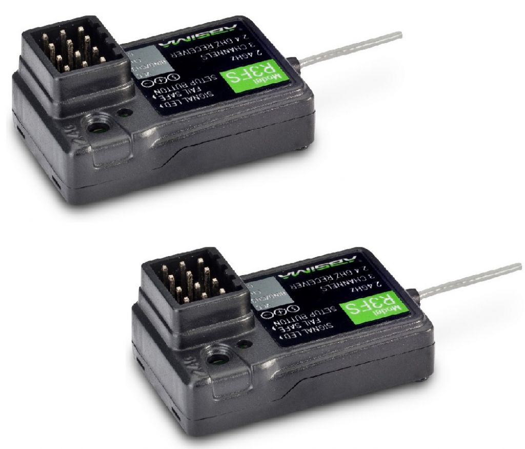 ABSIMA 2000101 - Radio 2 voies \ CR2S.V2\  2.4GHz avec 2 r&eacute;cepteurs R3FS inclus