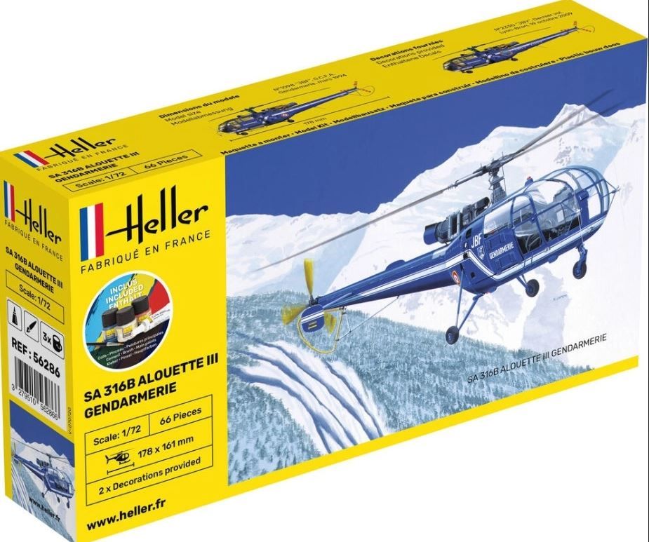 Alouette III Gendarmerie - HELLER 56286 - 1/72 