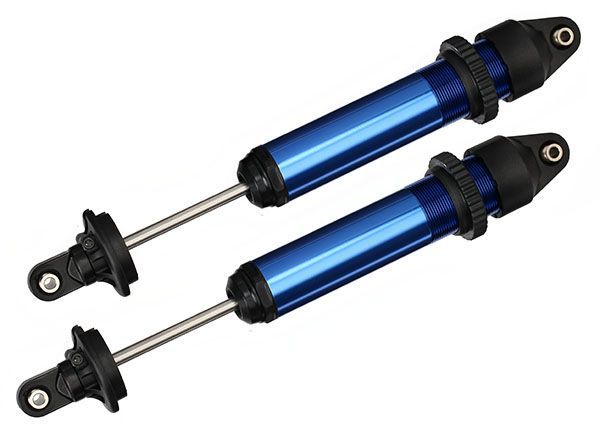 AMORTISSEURS(X2) GTX ALU ANODISE BLEU ASSEMBLES (SANS RESSORTS) - TRX7761 - TRAXXAS