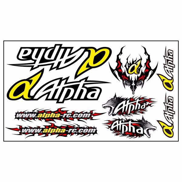 Autocollant Alpha Plus