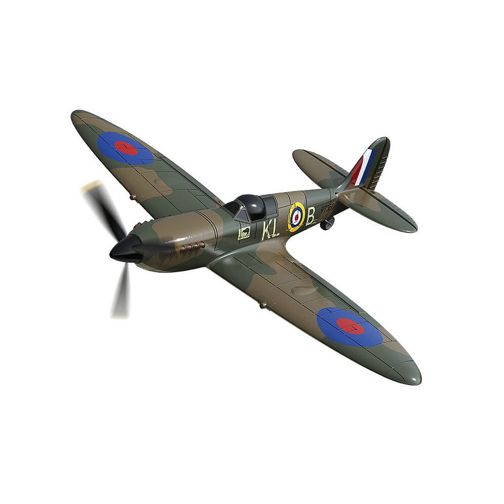 Avion de d&eacute;but t&eacute;l&eacute;command&eacute; V761-12 Volantex SPITFIRE avec stabilisateur de vol V761-12
