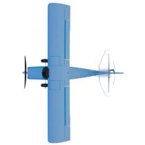 Avion &eacute;lectrique radiocommand&eacute; MAULE GYRO TRAINER bleu Mode 2 RTF Z7062004 