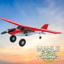 Avion &eacute;lectrique radiocommand&eacute; MAULE GYRO TRAINER rouge Mode 1 RTF Z7062001 