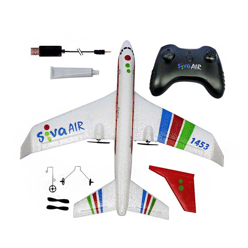 Avion radiocommand&eacute; Siva Air 1453 RTF 2.4Ghz avec gyroscope Rouge 70155