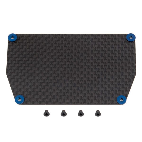 B6/B6.1 Carbon chassis plate - AS91754 - Pi&egrave;ce d&eacute;tach&eacute;e Team Associated