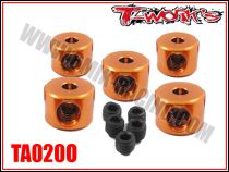 Bagues d\'arr&ecirc;t de 2 mm oranges T-Work\'s (5)