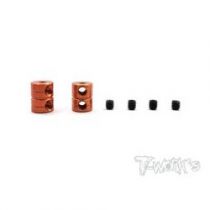 Bagues d\'arr&ecirc;t double de 2 mm V2  orange T-Work\'s (2)