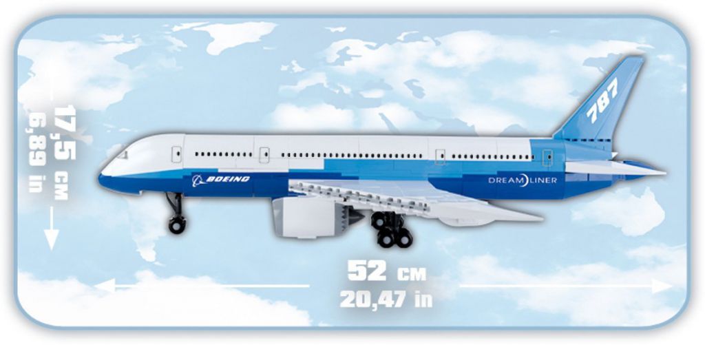 Boeing 787 - Blanc - 600 pi&egrave;ces - COBI 26600