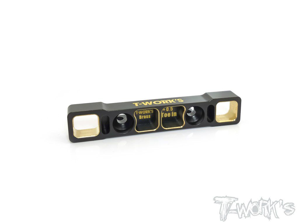 Brass Rear Lower Sus. Mount (arri&egrave;re +0.5 pincement) pour Kyosho MP9 TKI3 / TKI4- TO244R TO-244-R