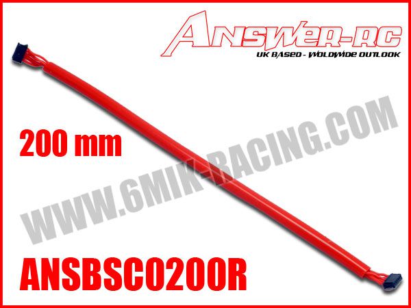 Cable silicone pour moteur Brushless sensor 200 mm ANSWER RC