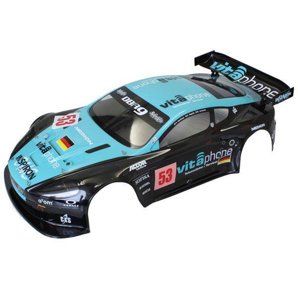 CARROSSERIE ASTON MARTIN VITAFONE INFERNO GT2 PEINTE - IGB106 - Pi&egrave;ce d&eacute;tach&eacute;e KYOSHO