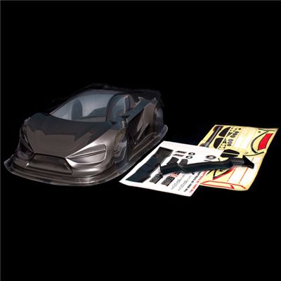 Carrosserie Concept Car prepeinte grise+Stick+aileron