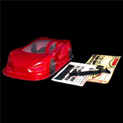 Carrosserie Concept Car prepeinte Rouge+Stick+aileron