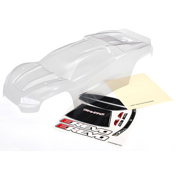 CARROSSERIE E-REVO 2 TRANSPARENTE + AUTOCOLLANTS - TRAXXAS TRX8611