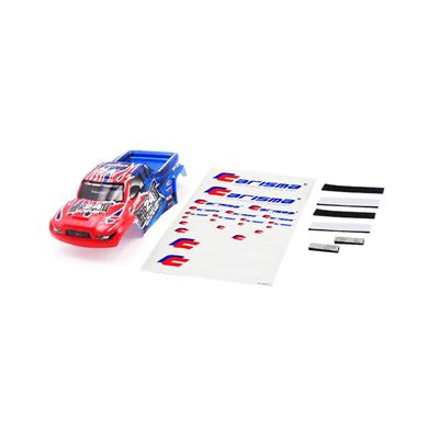 Carrosserie GT24T peinte et decor&eacute;e Rouge / bleue