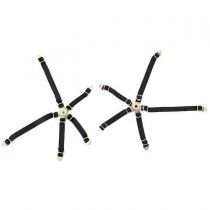 Ceinture de s�curit� de si�ge baquet Noir avec attache en m�tal pour Crawler - Hobbytech - HT-SU1801079