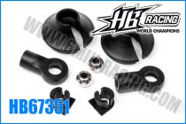 Chappes et coupelles d\'amortisseurs (2) - HB67351 - Pi&egrave;ce d&eacute;tach&eacute;e HB Racing