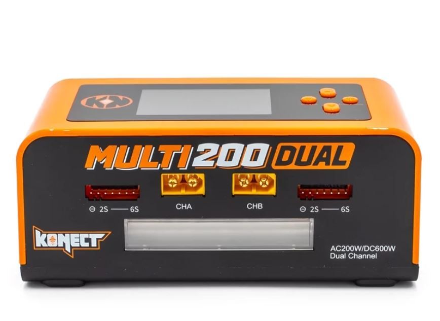 Chargeur DUAL AC/DC 200W Multi-Fonctions charge/decharge equilibreur KN-MULTI200-DUAL 