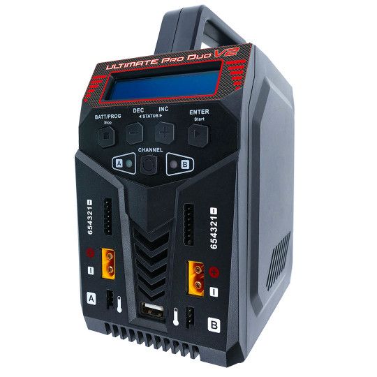 Chargeur pour accu pour appareil radiocommand&eacute; ULTIMATE PRO DUO V2 2 X 120W S022056