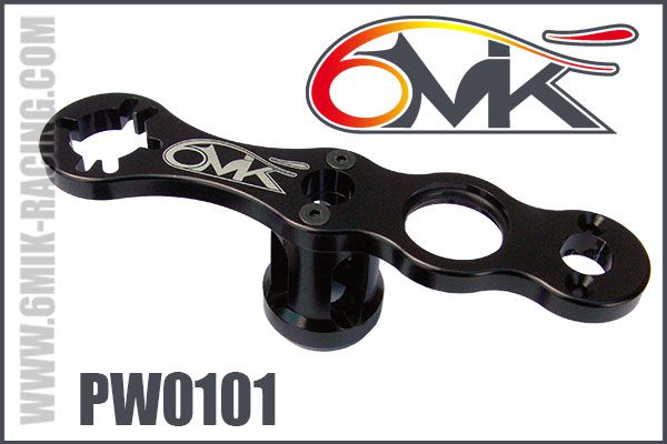Clef &agrave; roue et embrayage 6MIK noir