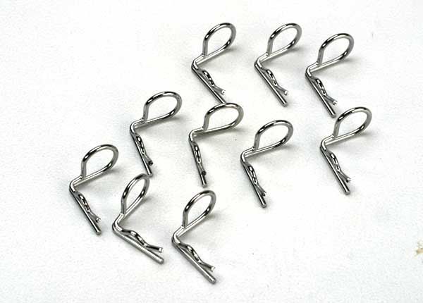 CLIPS DE CARROSSERIE 1/10 COUDES A 90&deg; (x10) - TRX3935 - TRAXXAS