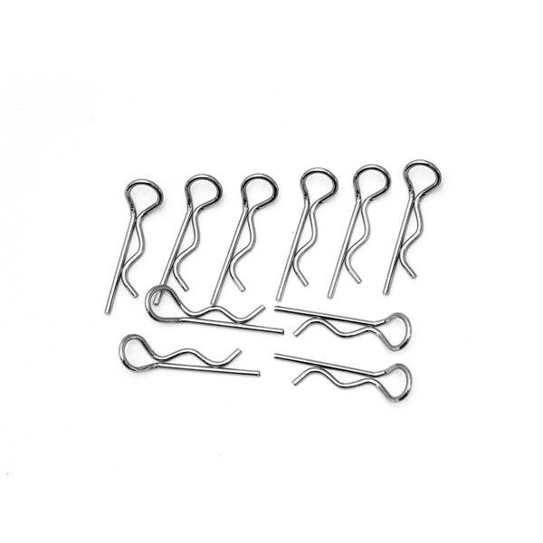 Clips de carrosserie 1/8eme universels (sachet de 10pcs)