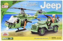Cobi - 24254 - Small Army - Jeep Willys MB + h&eacute;licopt&egrave;re 250 pi&egrave;ces 3 personnages