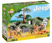 COBI 24192 - Jeep Willys avec remorque - 190 pi&egrave;ces - 2 figurines