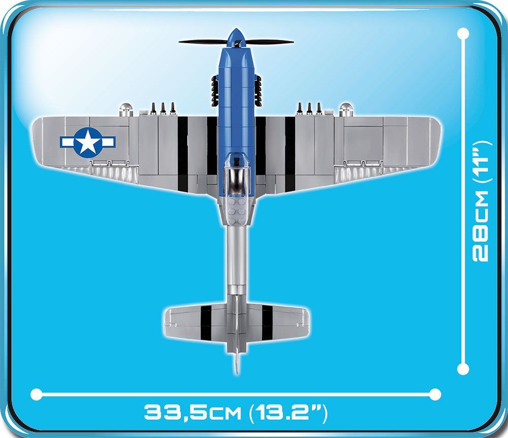COBI 5536 - Small Army - North American P-51D Mustang 265 pi&egrave;ces 1 personnage