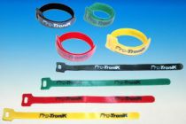 Colliers Velcro longueur 23cm 4 couleurs. En sachet de 8 pi&egrave;ces - S0448830