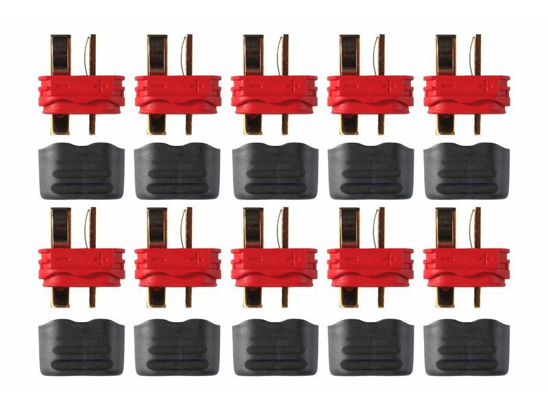 Connecteur : prise Deans (T) avec capuchon  M&acirc;le (10pcs)