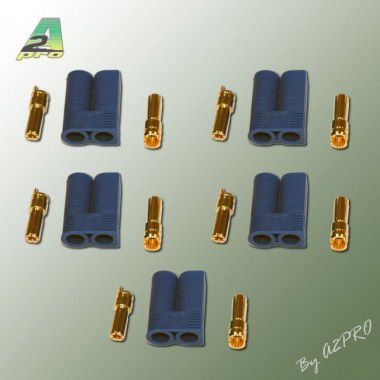 Connecteur EC5 M&acirc;le Plaqu&eacute; OR (5 paires)