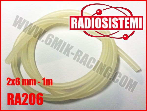 Durite essence transparente &oslash;2 x 6 mm (le Sachet de 1m)