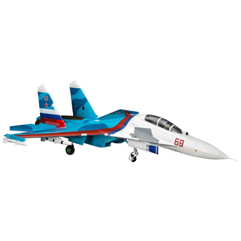 E-FLITE SU-30 double turbine 70mm EDF PNP - HORIZON HOBBY - R&eacute;f&eacute;rence: EFL01075