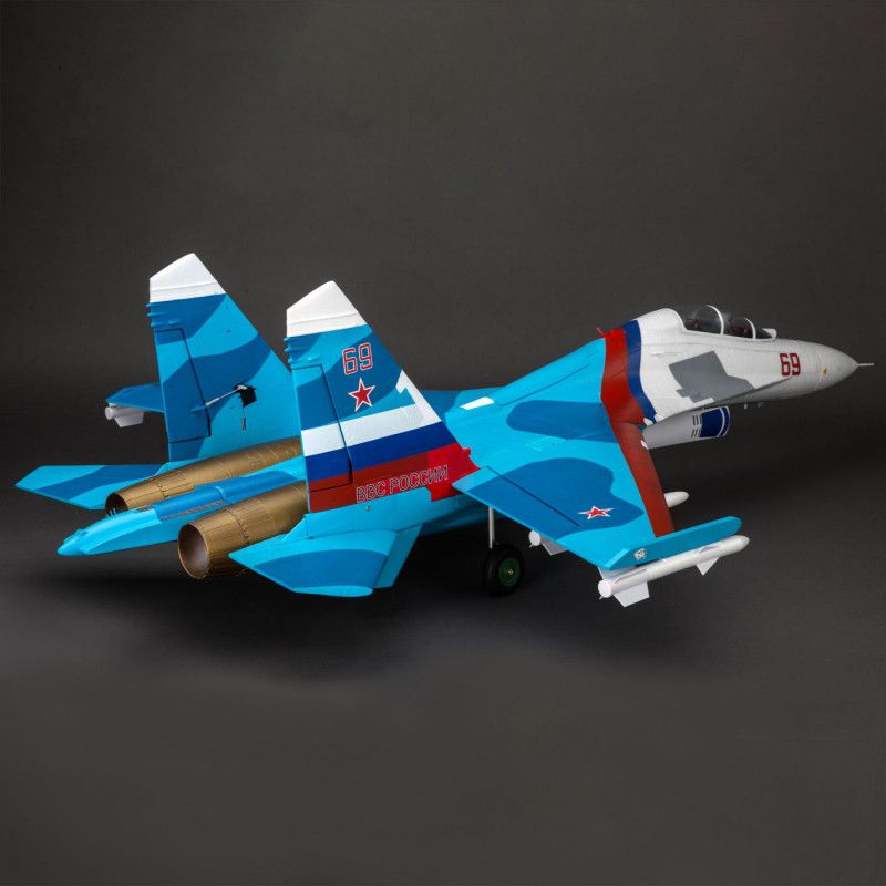 E-FLITE SU-30 double turbine 70mm EDF PNP - HORIZON HOBBY - R&eacute;f&eacute;rence: EFL01075
