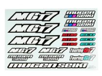E1059 - Planche autocollants MGT7/MGT7E - Pi&egrave;ce d&eacute;tach&eacute;e MUGEN SEIKI