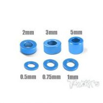 Entretoises alu M3 Rouges T-Work\'s (4x6 tailles) - TA012B