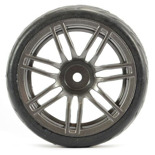 FAST0078GM - FASTRAX 1/10 PNEU PISTE 14SP GUN METAL