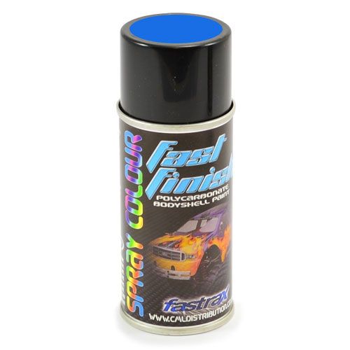 FAST267 -&nbsp;Fastrax Fast Finish Peinture en a&eacute;rosol Bleu Racing (rally) 150ML pour lexan