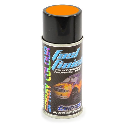 FAST272 -&nbsp;Fastrax Fast Finish Peinture en a&eacute;rosol orange fluo 150ML pour lexan