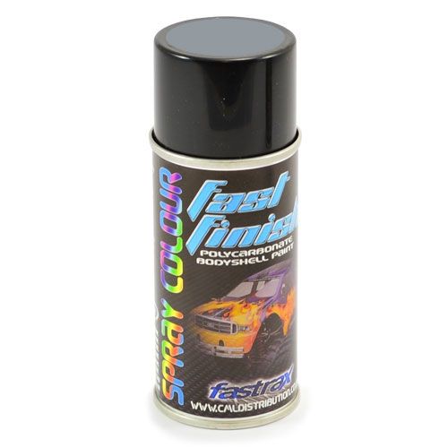 FAST277 -&nbsp;Fastrax Fast Finish Peinture en a&eacute;rosol GUN Smoke 150ML pour lexan