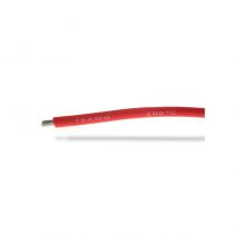 Fil silicone super souple 16AWG (1,32mm�) rouge - 1m
