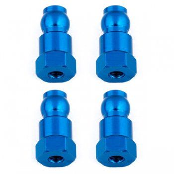 Fixations hautes d\'amortisseurs 14mm bleus (4) B6.1 - AS91817 - Pi&egrave;ce d&eacute;tach&eacute;e Team Associated - 91817