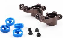 FUSEES ARRIERES ALU  - DEPORT 2.0mm + INSERTS - IFW414 - Pi&egrave;ce d&eacute;tach&eacute;e KYOSHO
