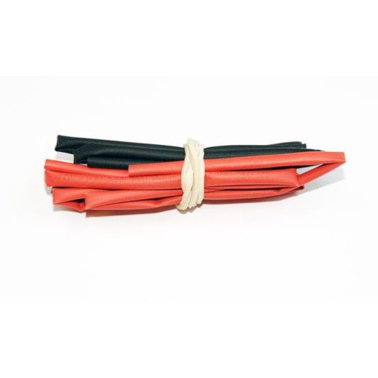 Gaines Thermor&eacute;tractables diam&egrave;tre 2mm Rouge+Noir 2x50cm s044160020 