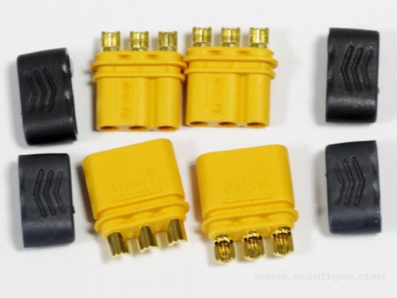 GF-1085-001 - CONNECTEUR MR30 MALE+ FEMELLE (2 paires)