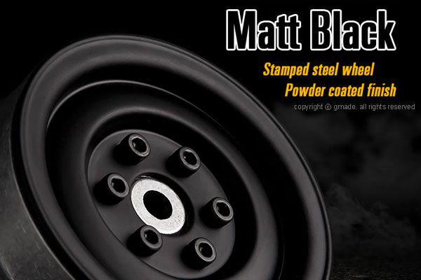 GMADE JANTES METAL 1.9 SR03 BEADLOCK (noir mat) (la paire) - GM70184