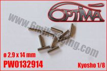 Goupilles de Cardans &oslash;2,9 x 14mm - KYOSHO (10pcs)