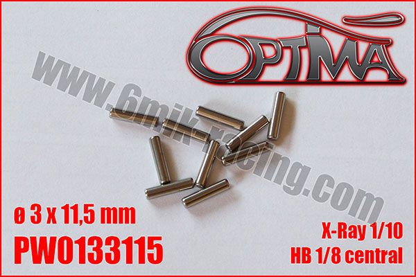 Goupilles de Cardans &oslash;3 x 11,5mm - HB / XB2 / XB4 (10pcs)