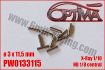 Goupilles de Cardans &oslash;3 x 11,5mm - HB / XB2 / XB4 (10pcs)